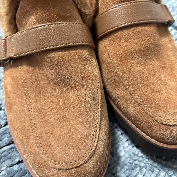 Vionic Womens Kailen Faux Fur Brown Mules Size 6-1/2. Missing one insole. - Picture 2 of 7